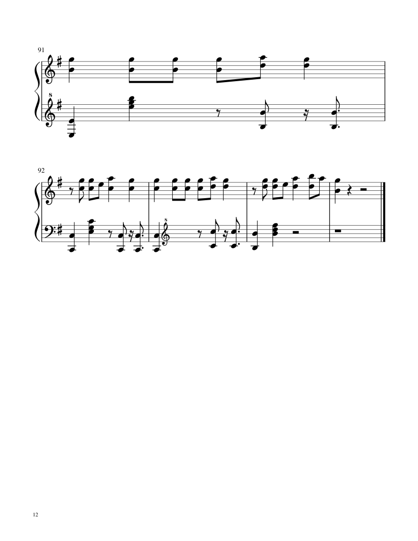22 - Taylor Swift - piano sheet music page 12
