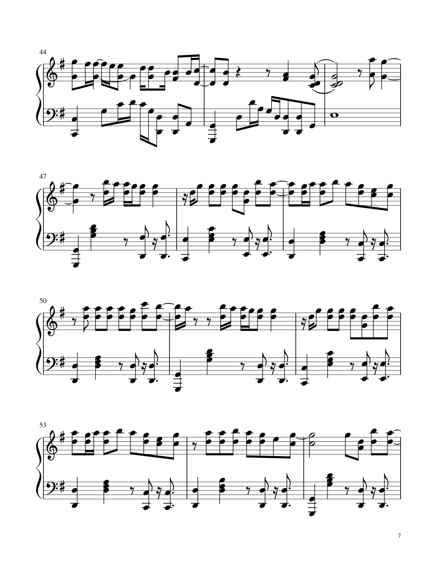 22 - Taylor Swift - piano sheet music page 7