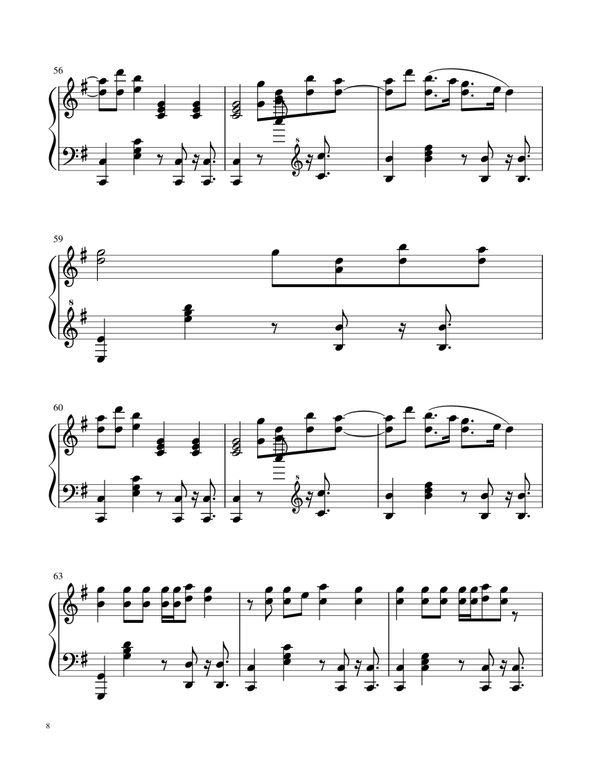 22 - Taylor Swift - piano sheet music page 8