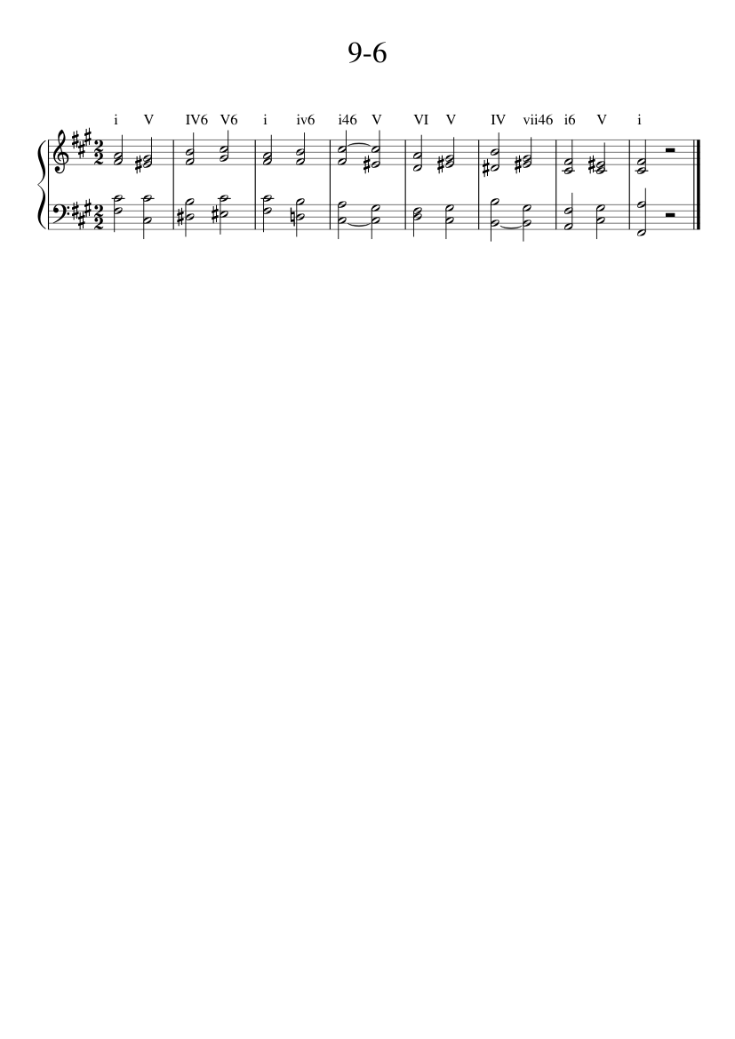 9-6 - piano sheet music page 1