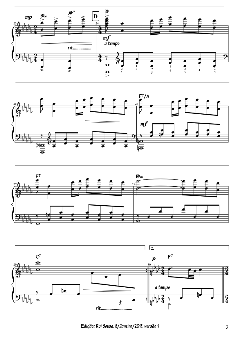 A Comme Amour - Richard Clayderman - piano sheet music page 3