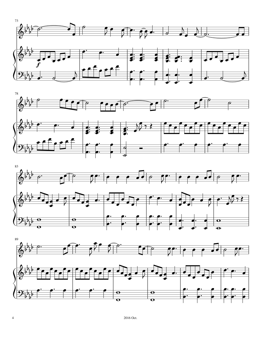 All Of Me - John Legend (Piano Cover - ReiK) - piano sheet music page 4