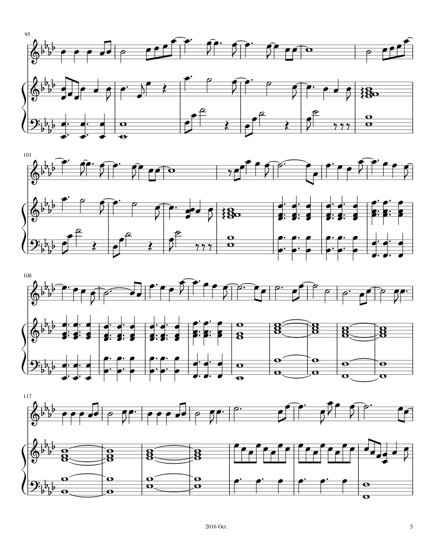 All Of Me - John Legend (Piano Cover - ReiK) - piano sheet music page 5