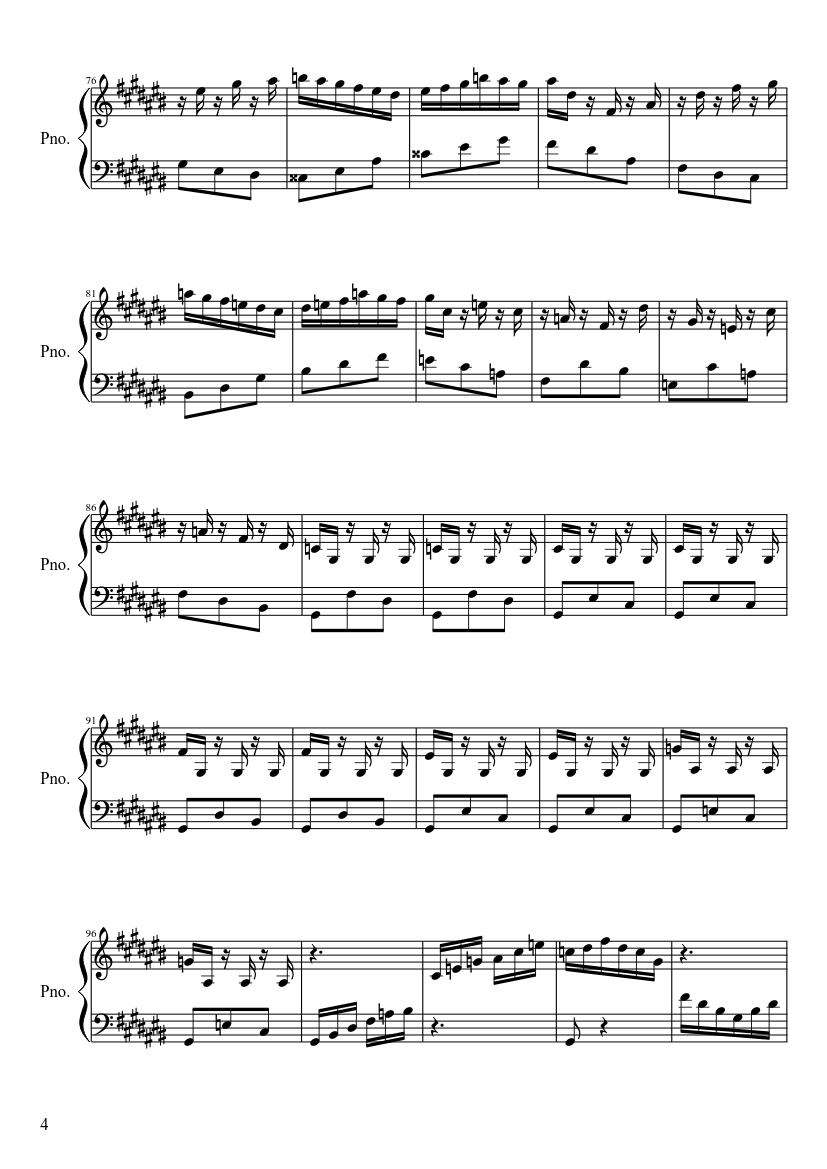 Bach - WTC - Prelude and Fugue No.3 in C sharp major (BWV 848) - piano sheet music page 4