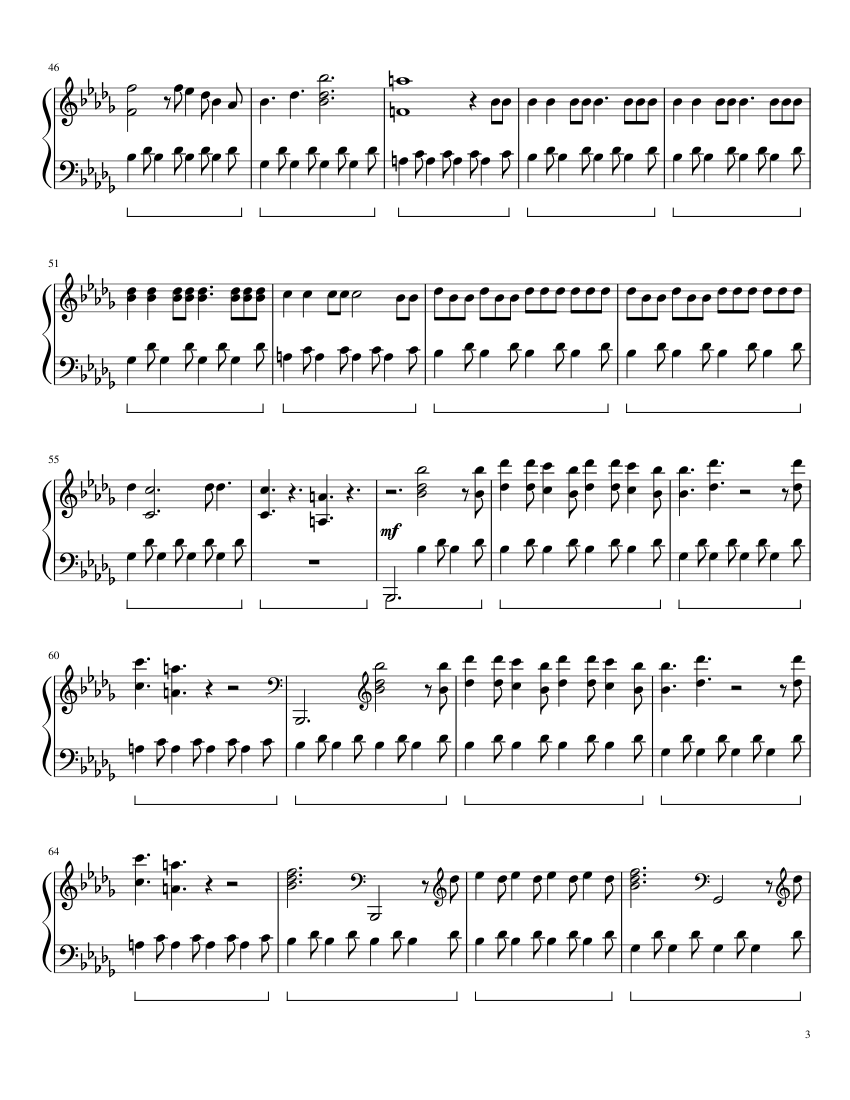 Believer - Imagine Dragons - piano sheet music page 3