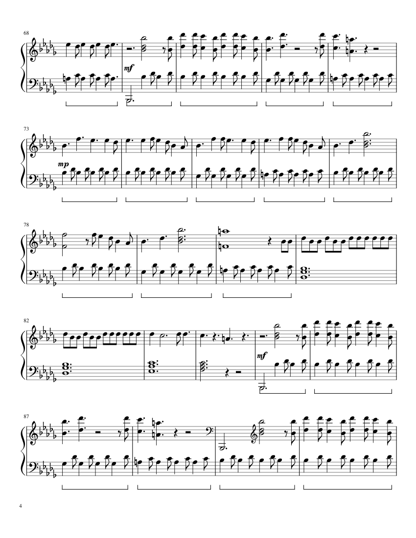 Believer - Imagine Dragons - piano sheet music page 4