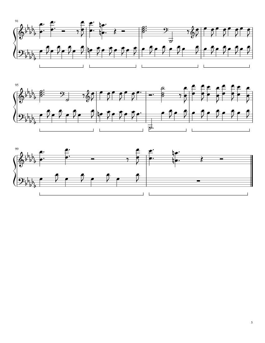 Believer - Imagine Dragons - piano sheet music page 5