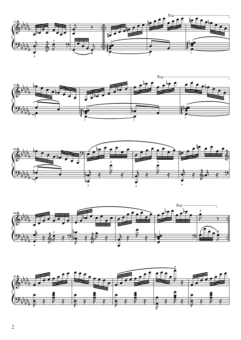 Carl Czerny: The School Of Velocity, Op.299, No.39 - piano sheet music page 2