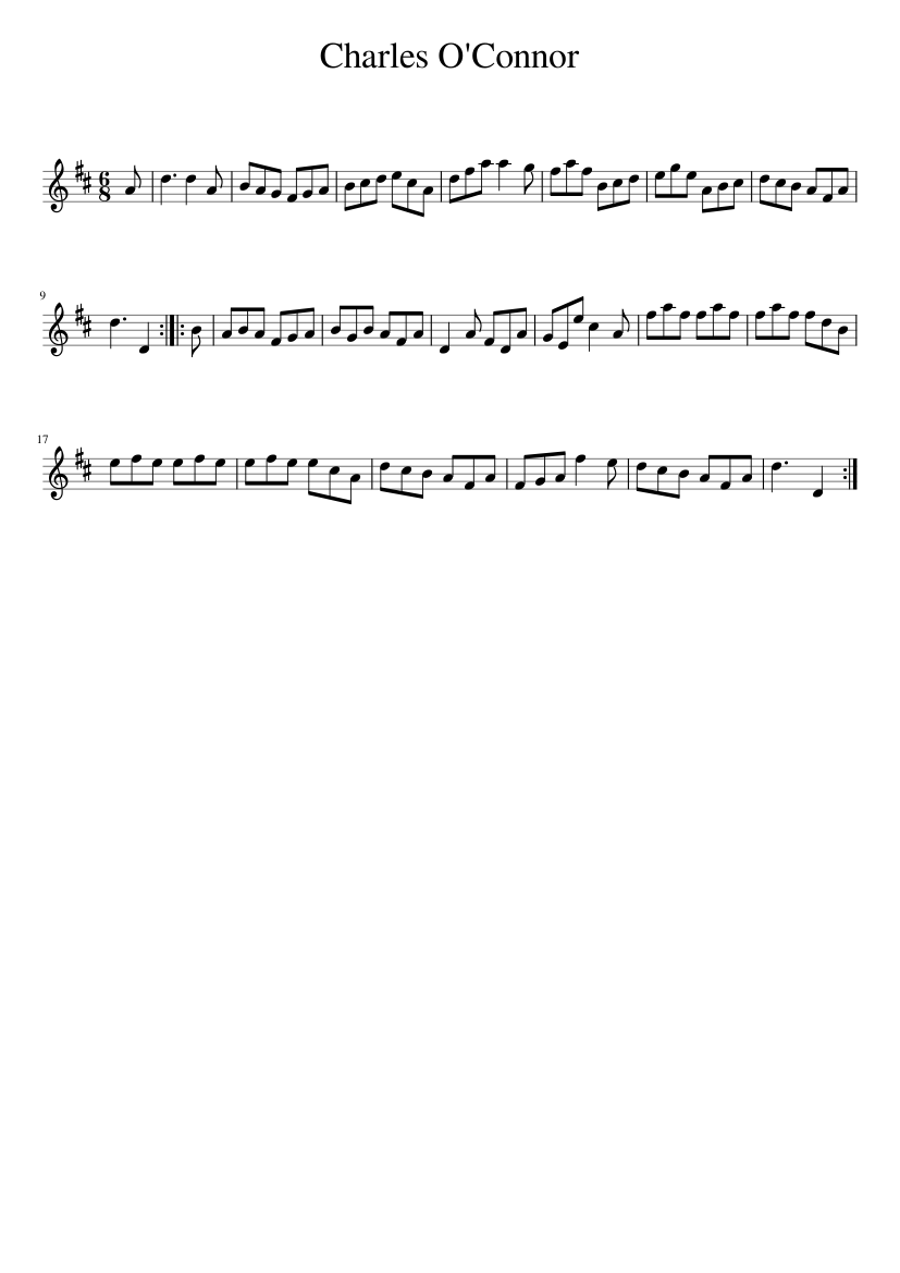 Charles O'Connor - piano sheet music page 1