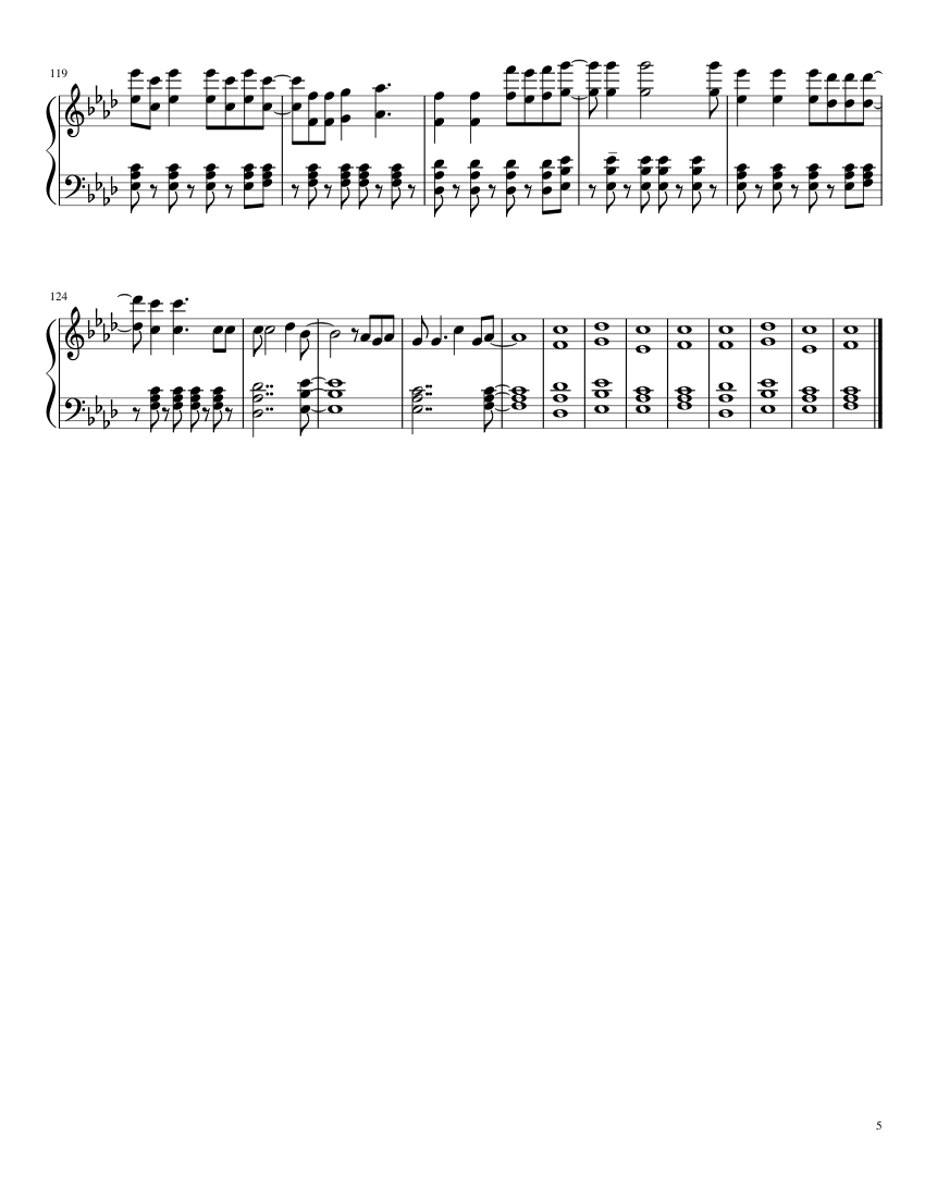 ColdPlay- Viva la vida - piano sheet music page 5