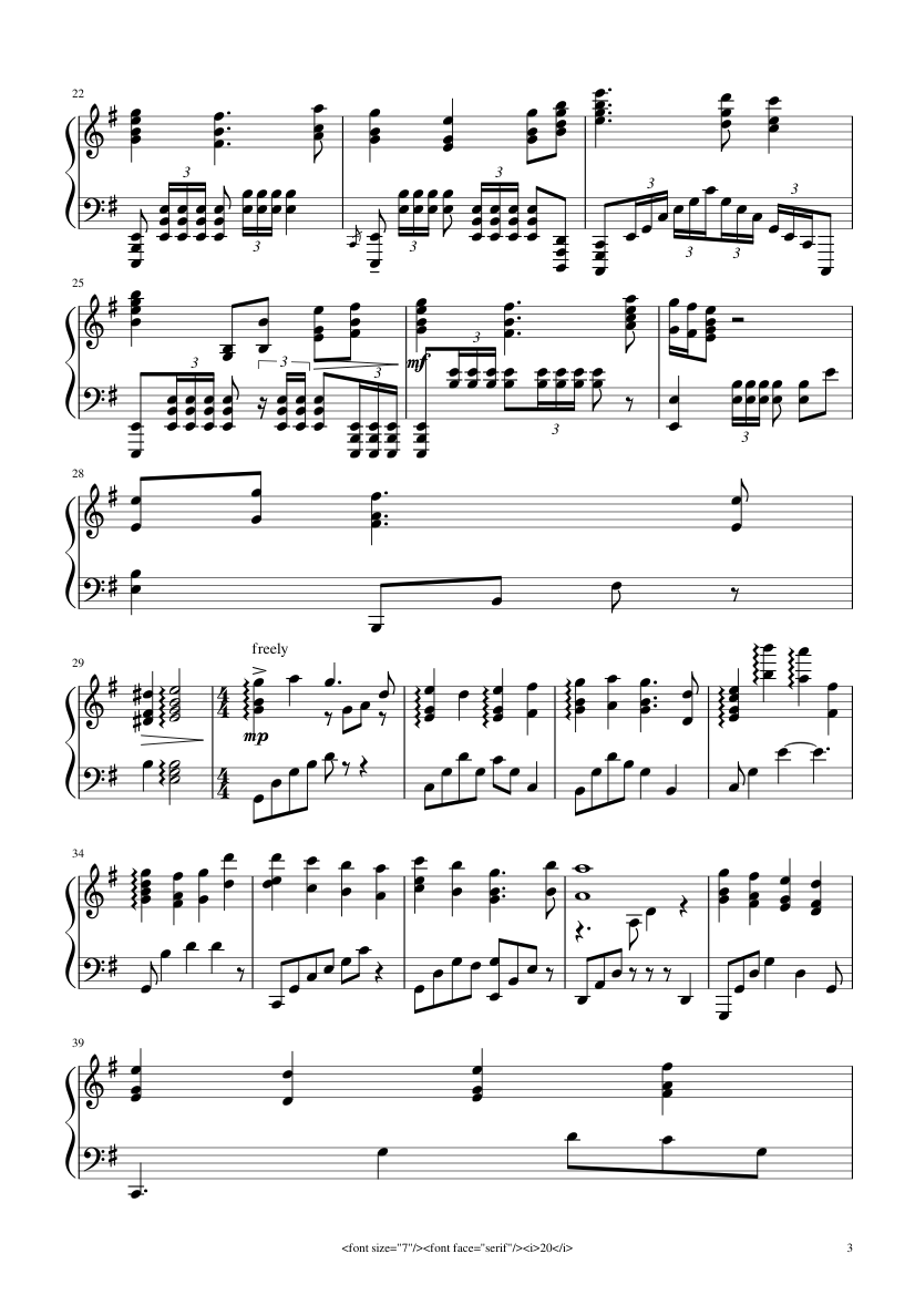 Disney - The Lion King - This Land (Kyle Landry) - piano sheet music page 3