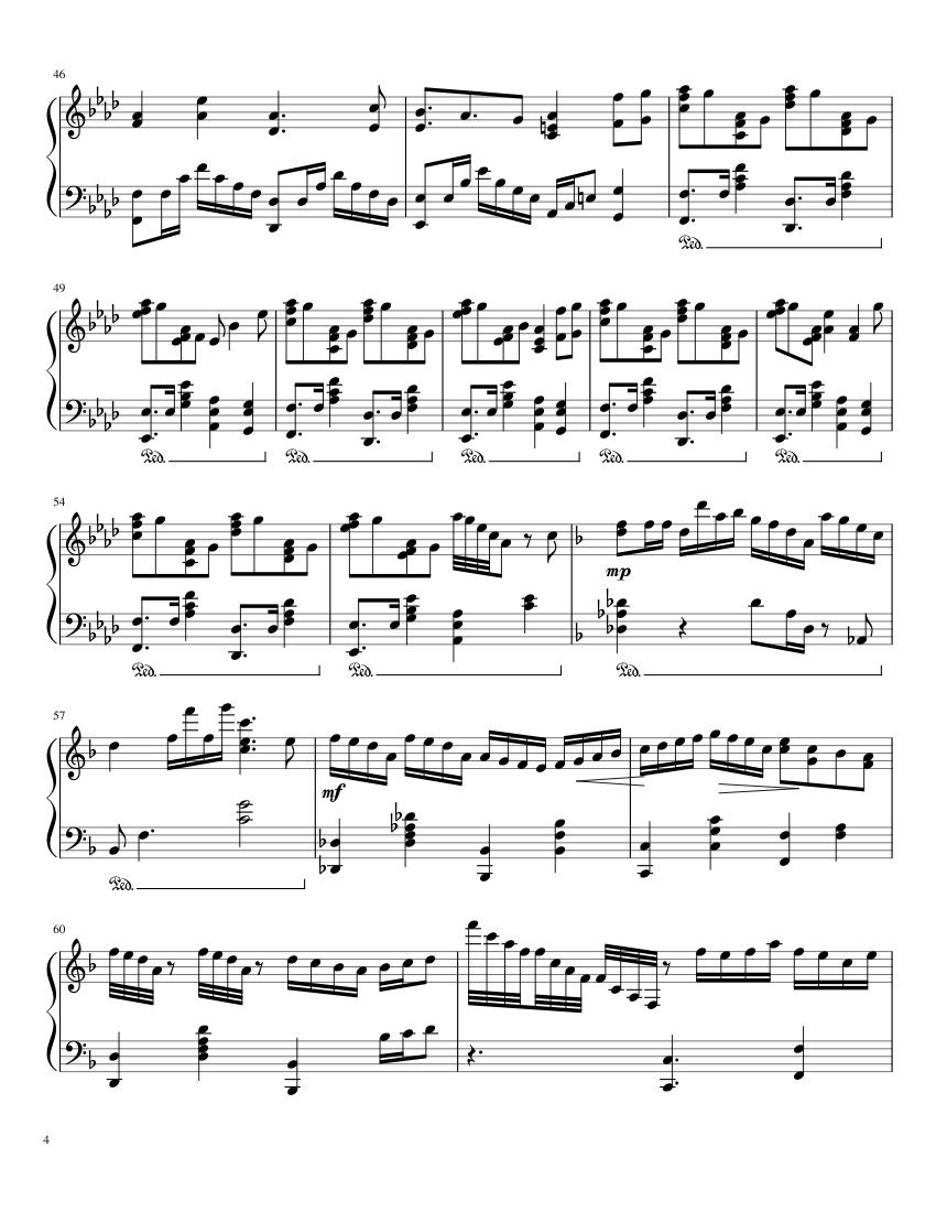 Endless Tears: Love is a Beautiful Pain [complete] - piano sheet music page 4