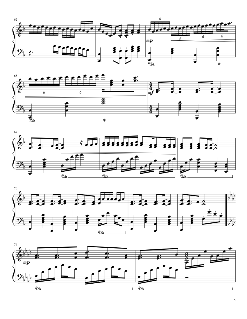 Endless Tears: Love is a Beautiful Pain [complete] - piano sheet music page 5