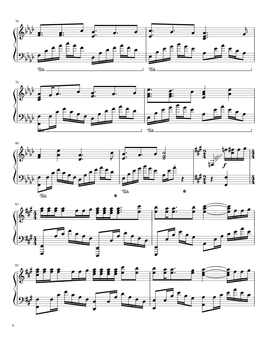 Endless Tears: Love is a Beautiful Pain [complete] - piano sheet music page 6