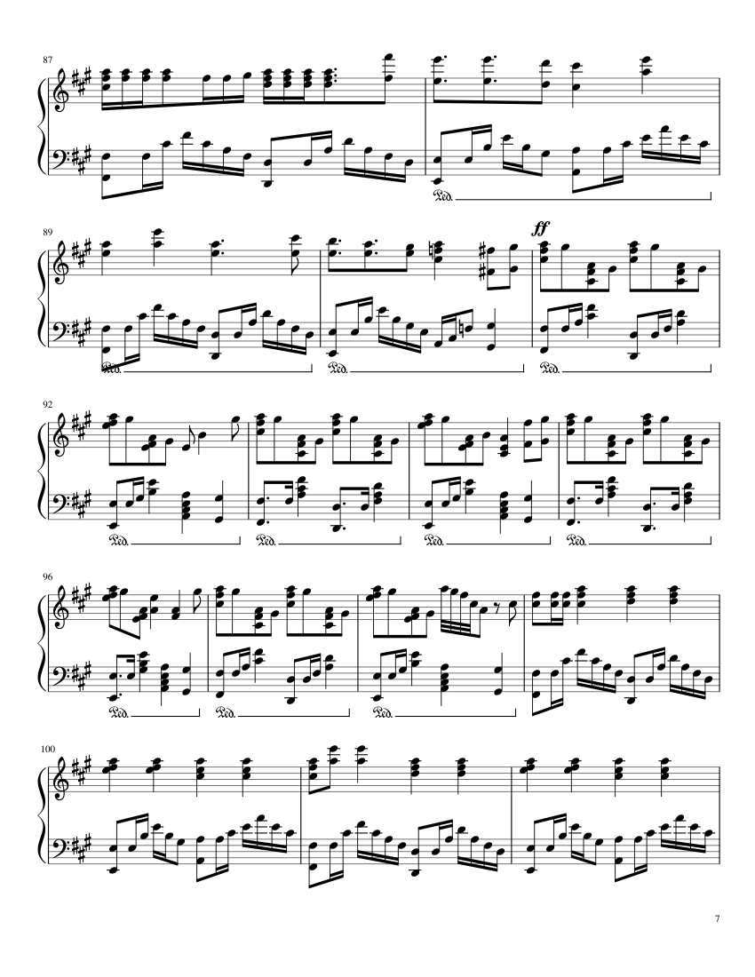 Endless Tears: Love is a Beautiful Pain [complete] - piano sheet music page 7