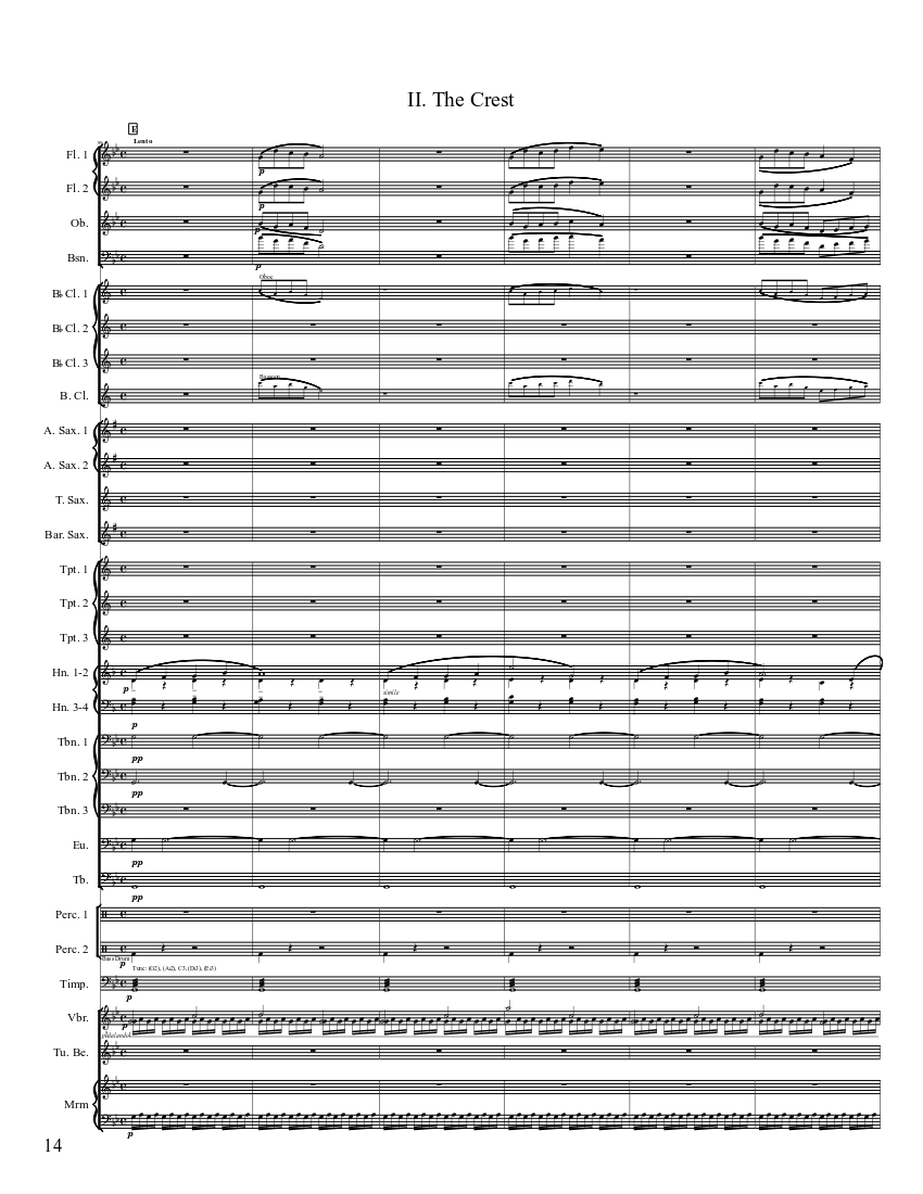 Forest on a Hill - piano sheet music page 14