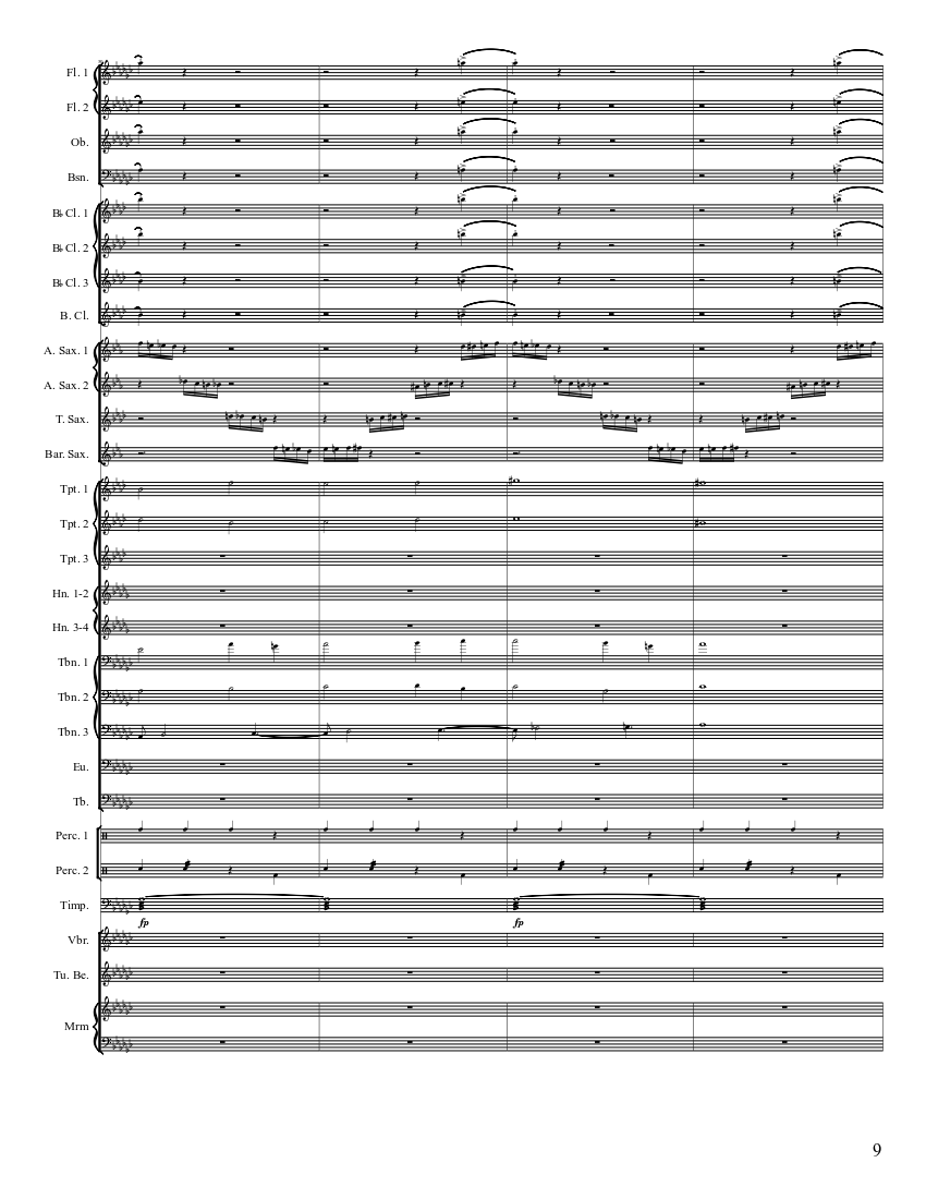 Forest on a Hill - piano sheet music page 9