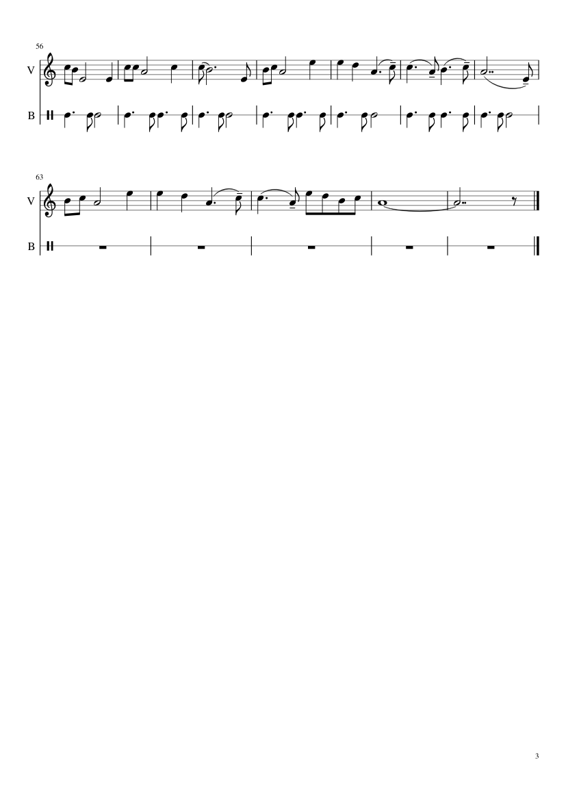 Game of Thrones - The Rains of Castamere - piano sheet music page 3
