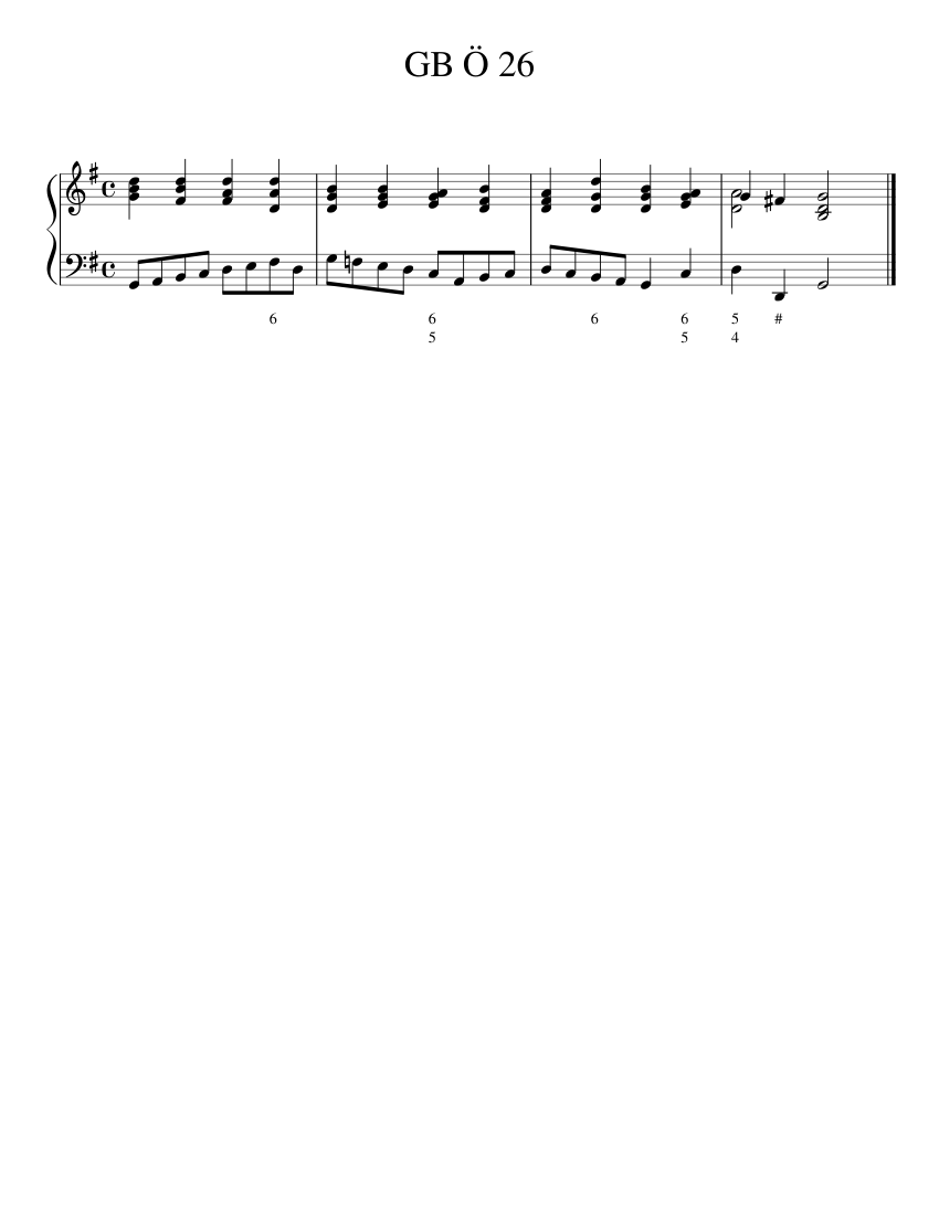 GB Ö 26 - piano sheet music page 1