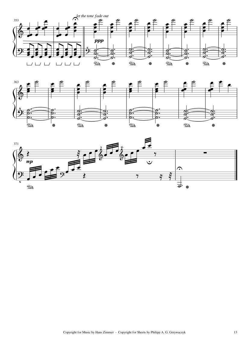 Interstellar-Suite - Hans Zimmer - piano sheet music page 13