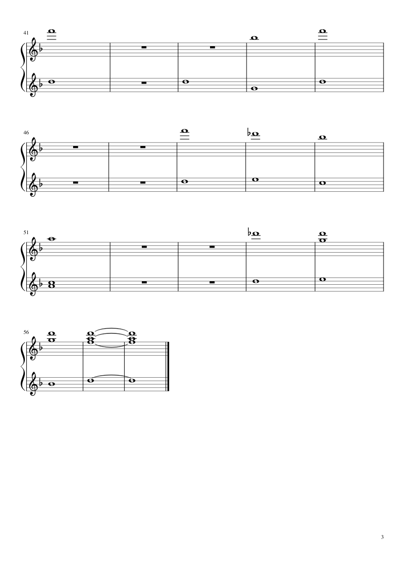 Light of the Seven - piano sheet music page 3