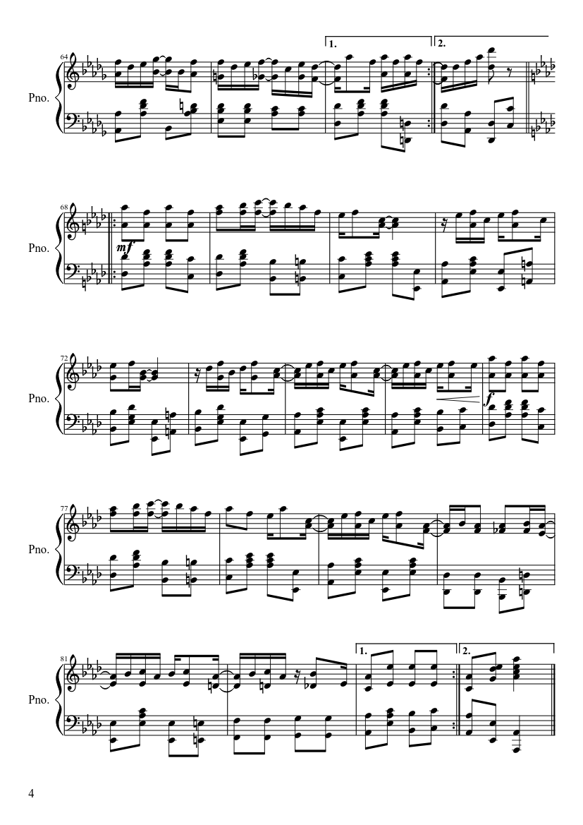 Maple Leaf Rag - piano sheet music page 4