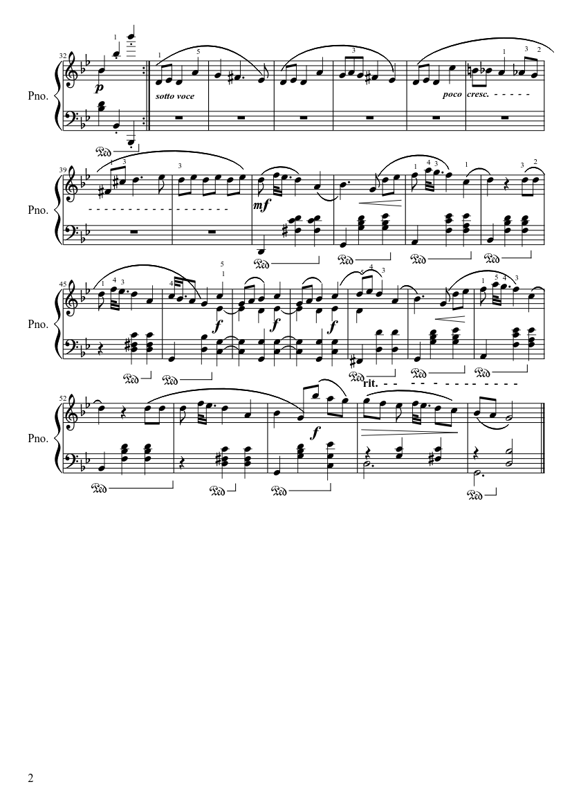 Mazurka in G Minor Opus 67, No 2 Chopin - piano sheet music page 2