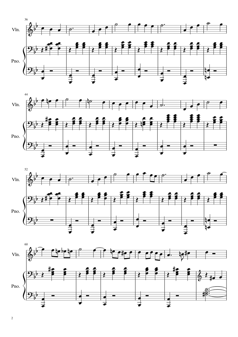 Merry Go Round Of Life - piano sheet music page 2