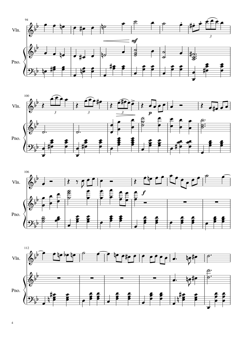 Merry Go Round Of Life - piano sheet music page 4