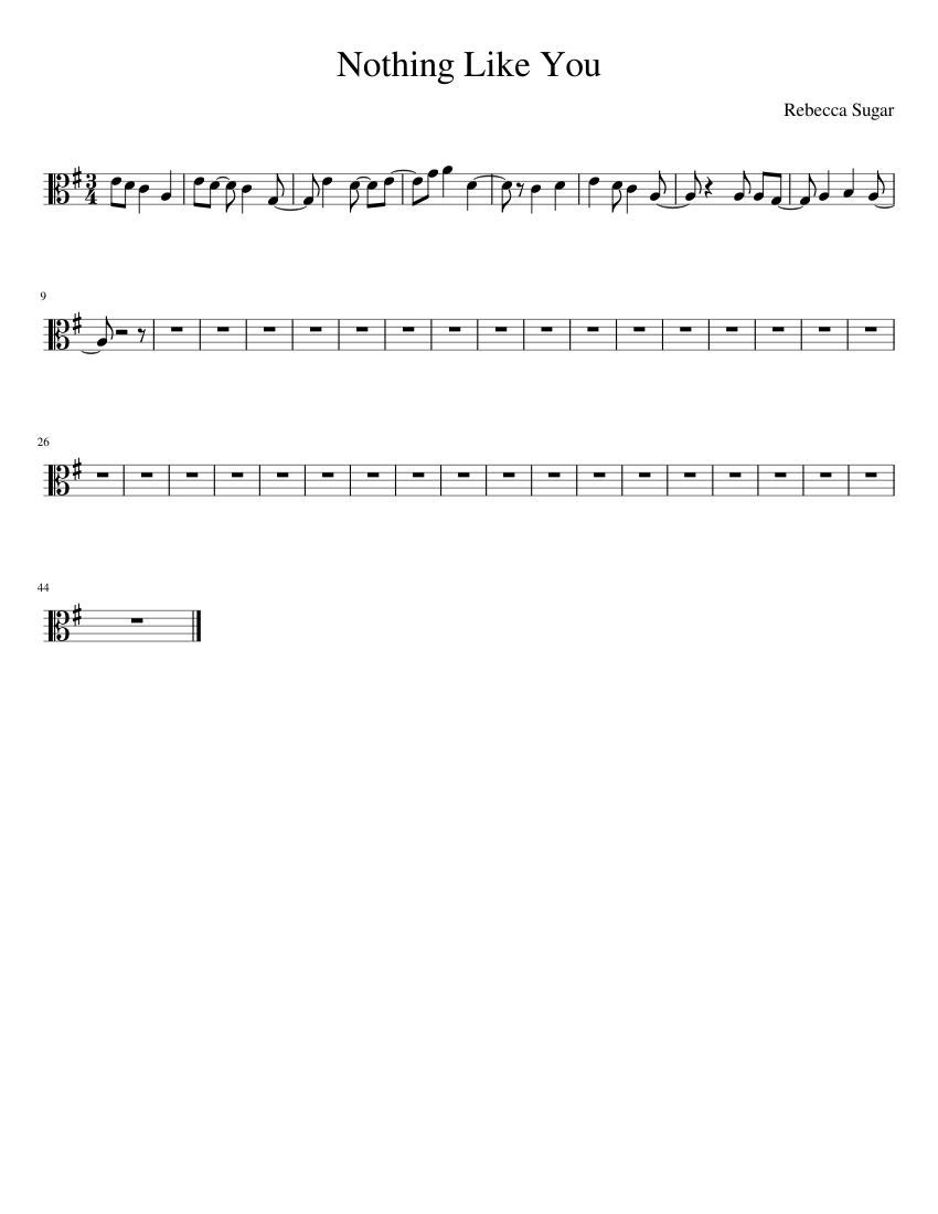Nothing Like You - piano sheet music page 1