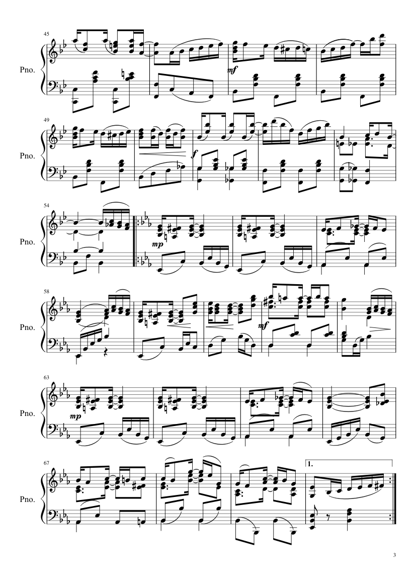 Pineapple Rag - piano sheet music page 3
