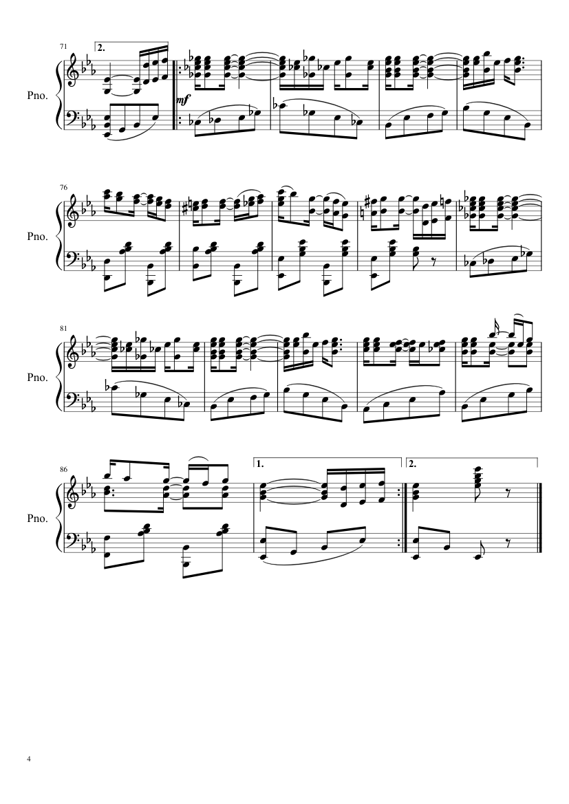 Pineapple Rag - piano sheet music page 4