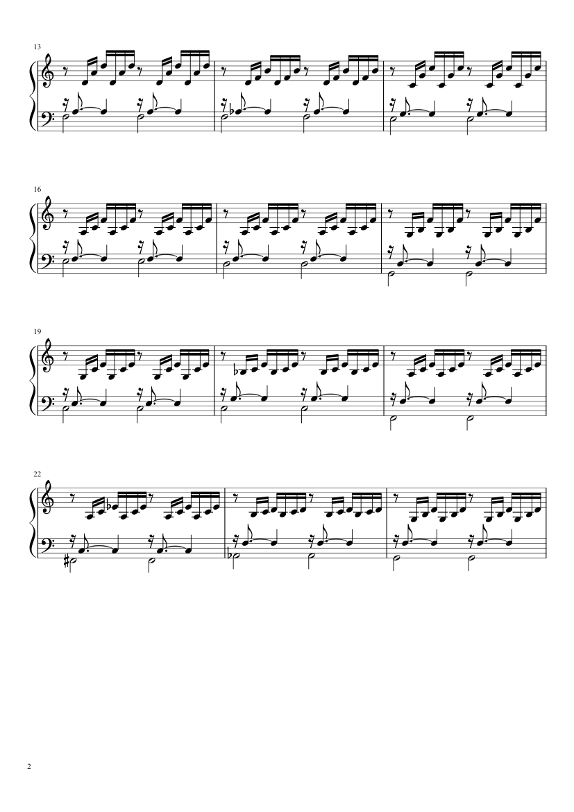 Prélude No. 1 BWV 846 in C Major - piano sheet music page 2