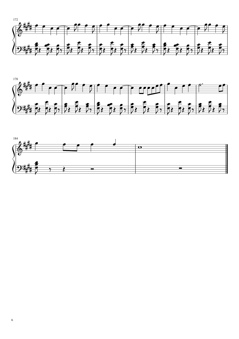 Shape of you - piano sheet music page 6