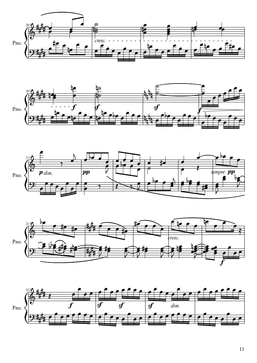 Sonata No. 27, 2nd Movement - piano sheet music page 11