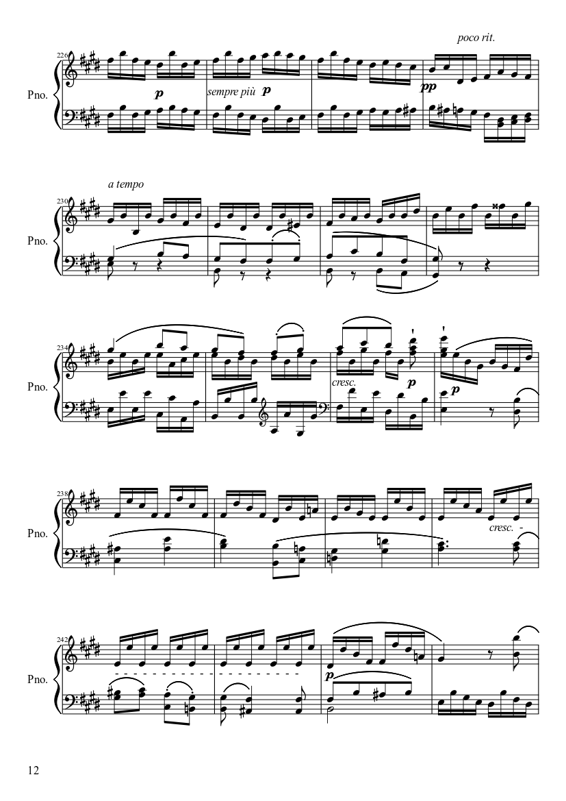 Sonata No. 27, 2nd Movement - piano sheet music page 12