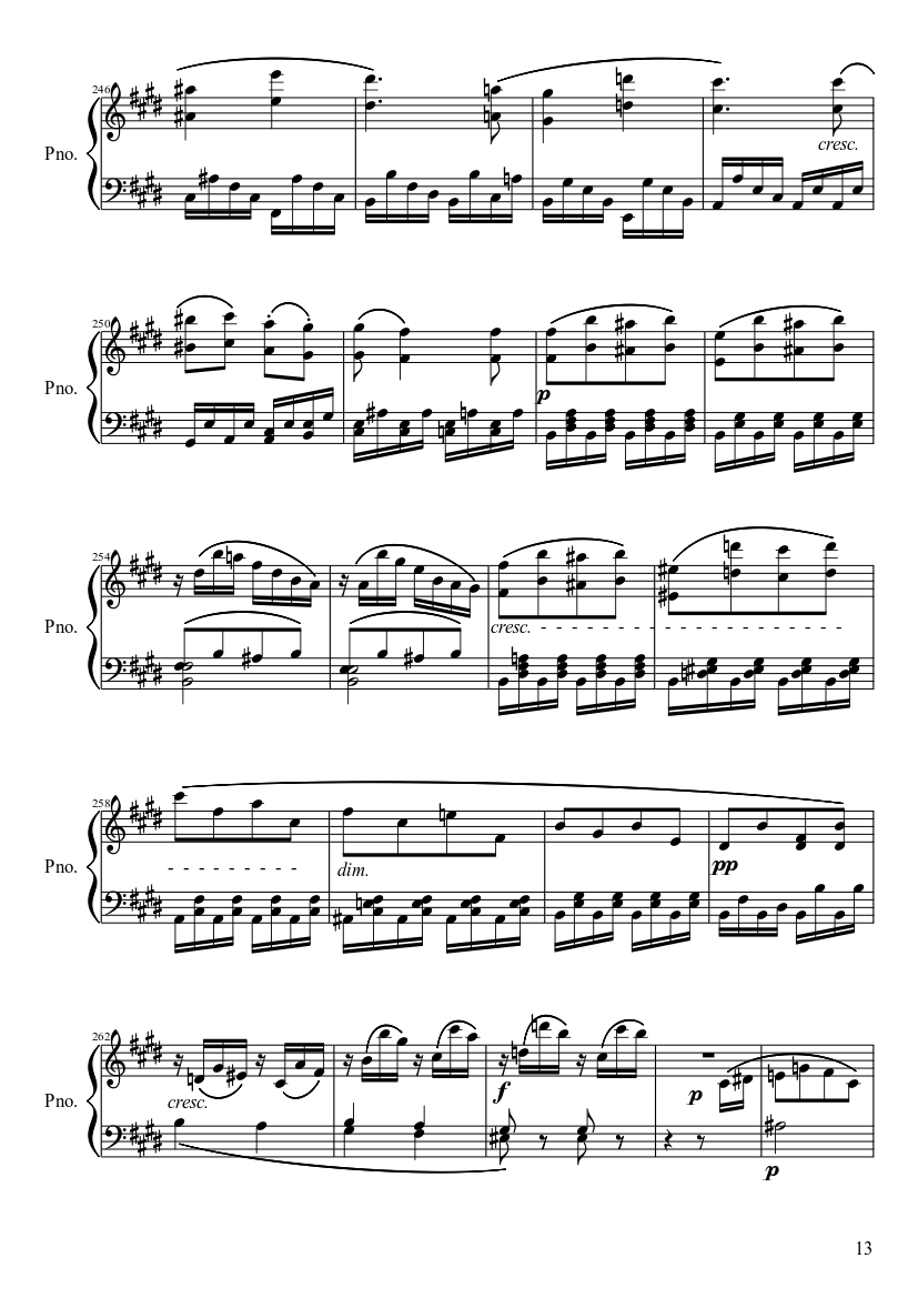 Sonata No. 27, 2nd Movement - piano sheet music page 13