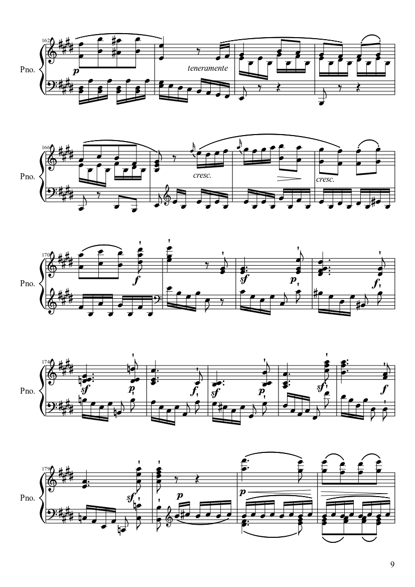Sonata No. 27, 2nd Movement - piano sheet music page 9