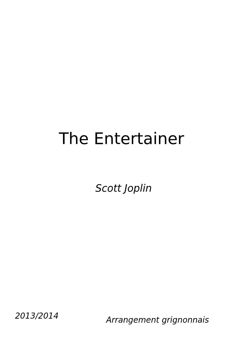The Entertainer - Scott Joplin - Orchestral version - piano sheet music page 1