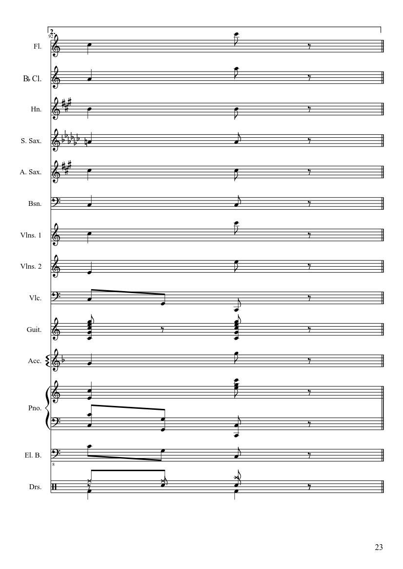 The Entertainer - Scott Joplin - Orchestral version - piano sheet music page 23