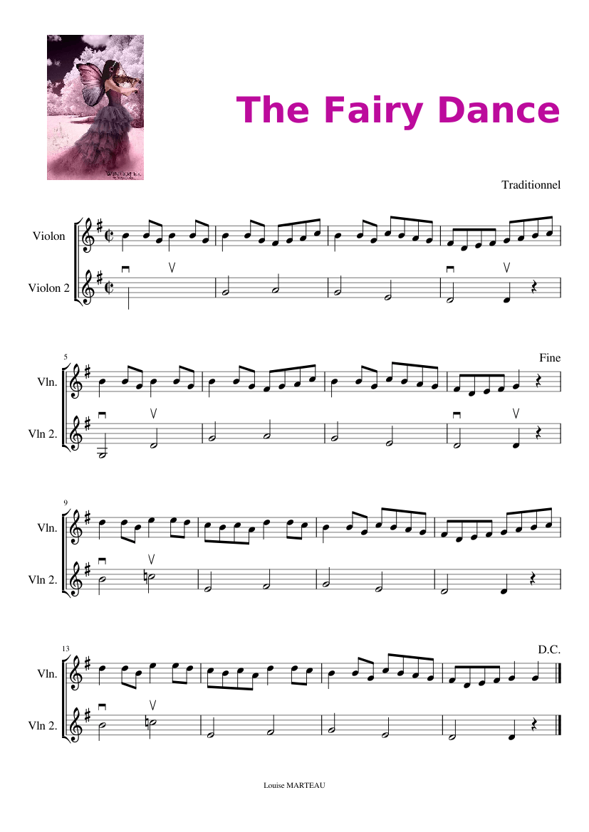 The Fairy Dance - piano sheet music page 1
