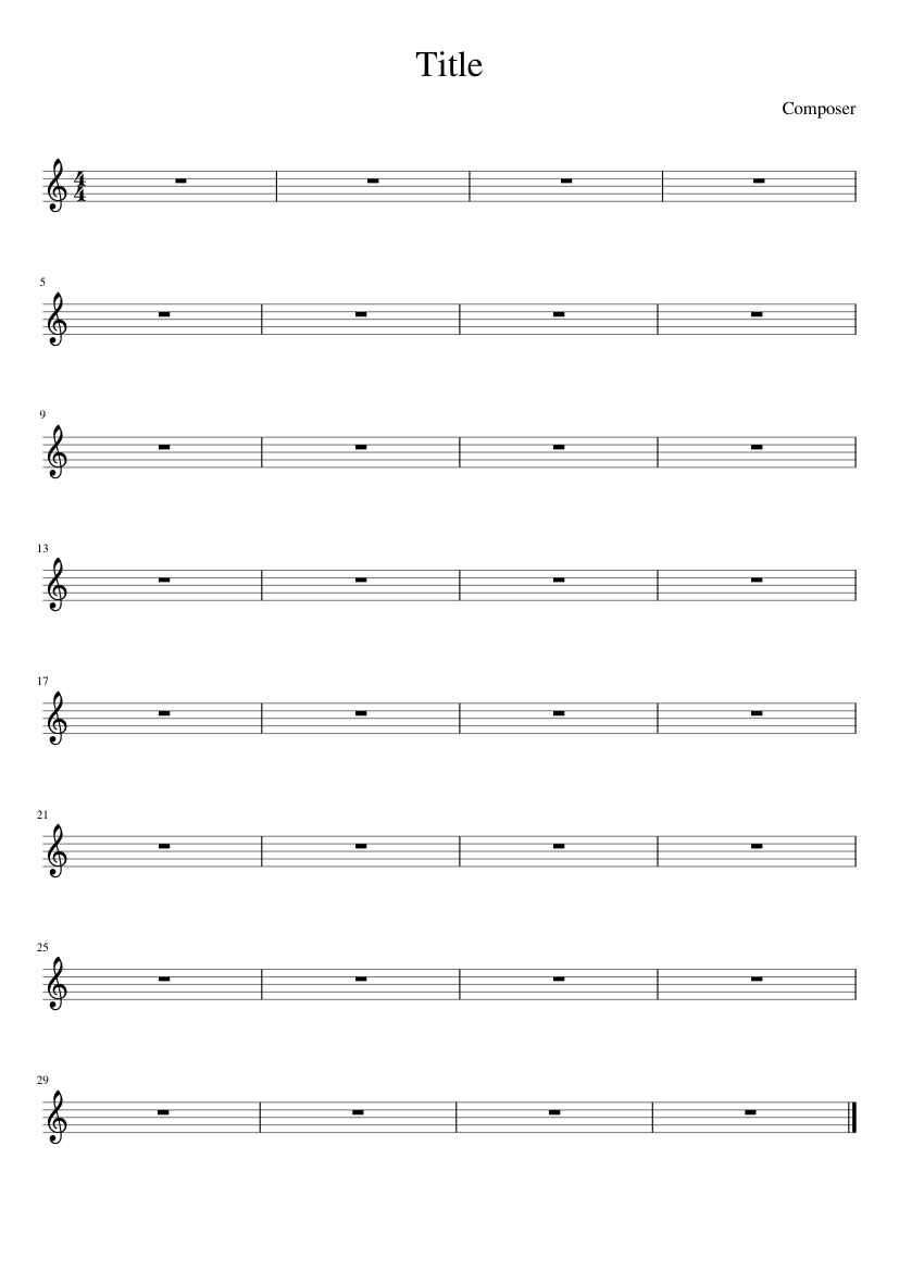 Title - piano sheet music page 1
