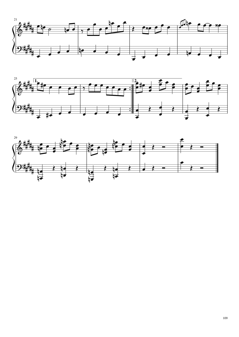 Undertale: Complete OST (101/101) (Update 160525) - piano sheet music page 109