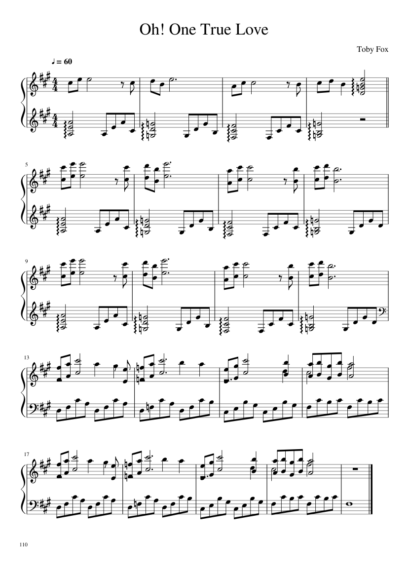 Undertale: Complete OST (101/101) (Update 160525) - piano sheet music page 110