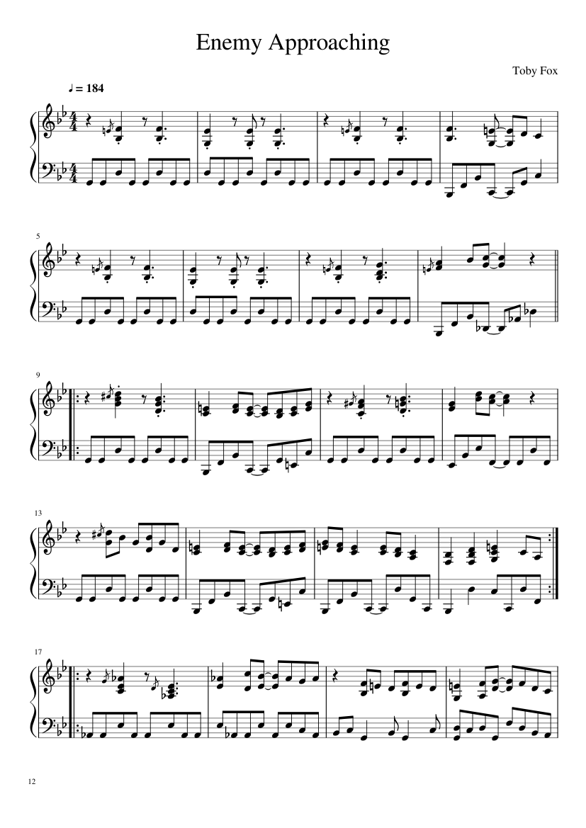 Undertale: Complete OST (101/101) (Update 160525) - piano sheet music page 12