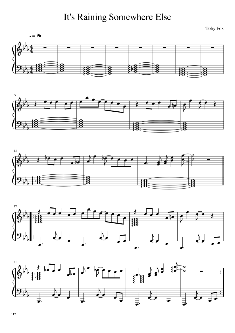 Undertale: Complete OST (101/101) (Update 160525) - piano sheet music page 112