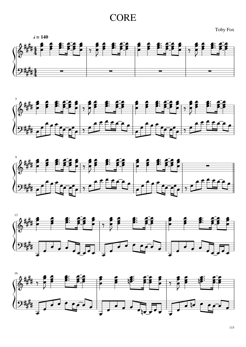 Undertale: Complete OST (101/101) (Update 160525) - piano sheet music page 115