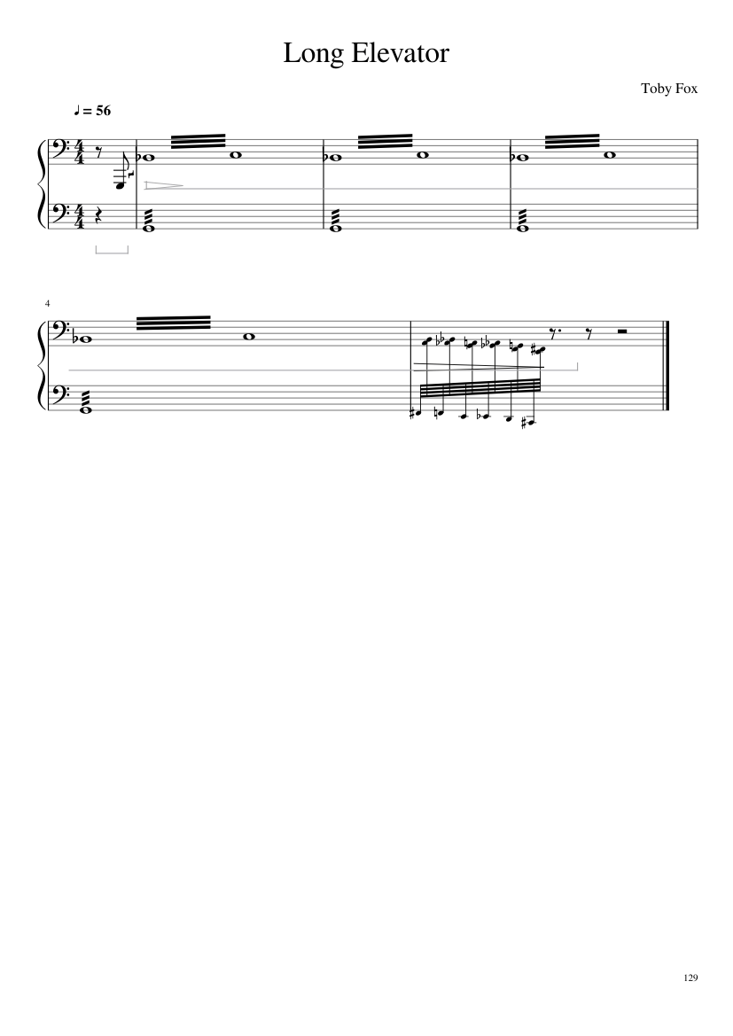 Undertale: Complete OST (101/101) (Update 160525) - piano sheet music page 129
