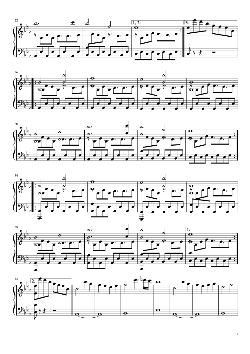 Undertale: Complete OST (101/101) (Update 160525) - piano sheet music page 131