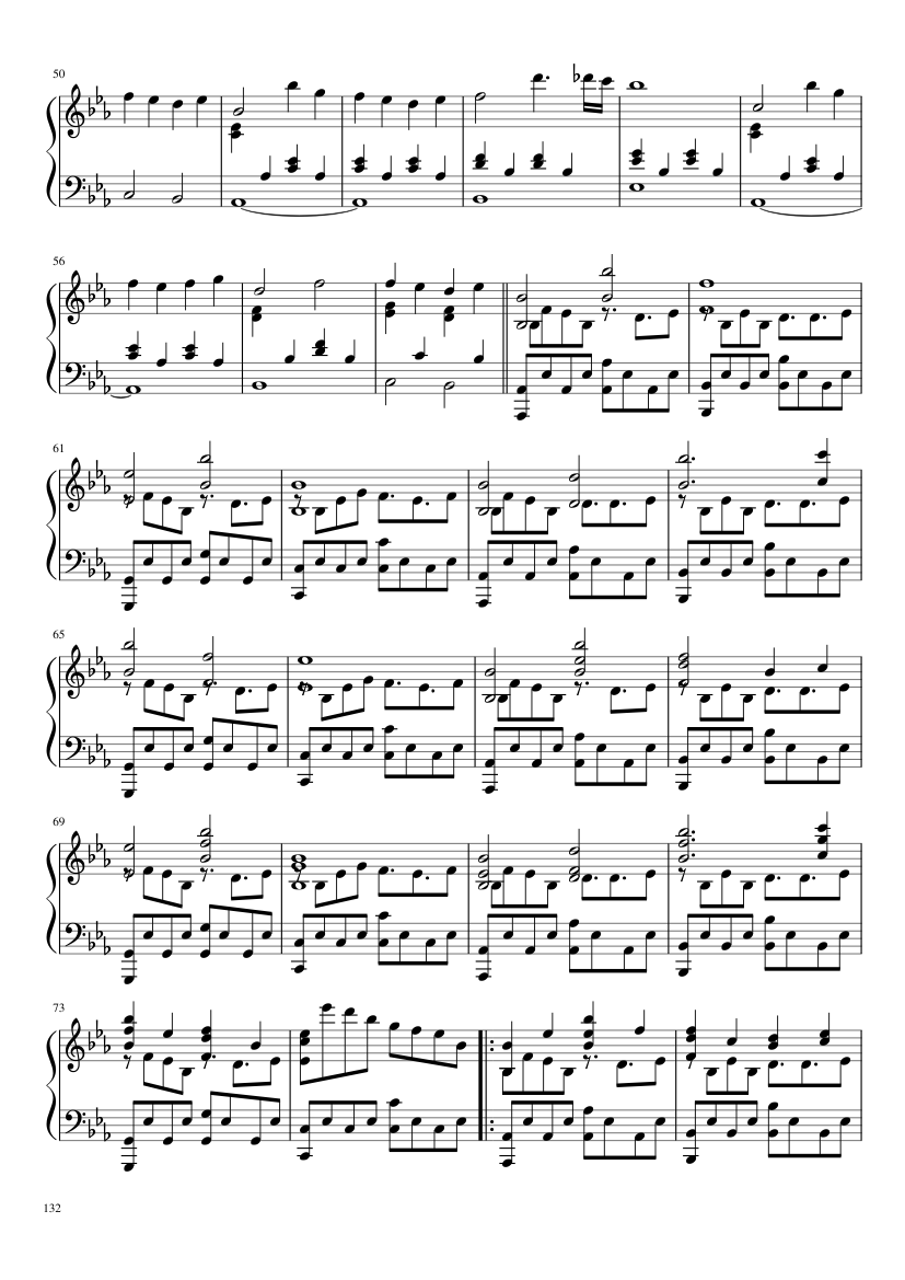 Undertale: Complete OST (101/101) (Update 160525) - piano sheet music page 132